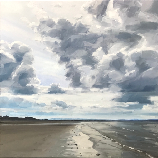 'Heavy Cloud, Troon Beach' by artist John Bell
